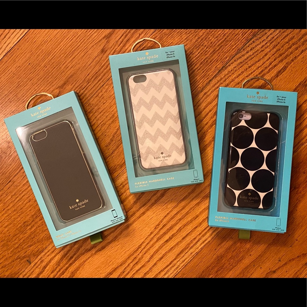 NWT Kate Spade iPhone 6/6s Cases, Three